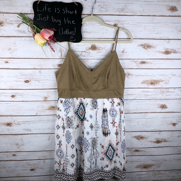 entro Tops - Entro tribal print sleeveless tunic top/mini dress
